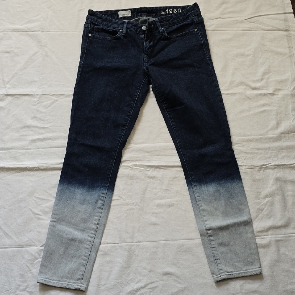 GAP Women's Blue Ombre Skinny Jeans